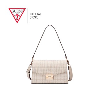 GUESS กระเป๋าสตางค์ผู้หญิง รุ่น FG872019 TERGESEN MED CROSSBODY FLAP สีเบจ