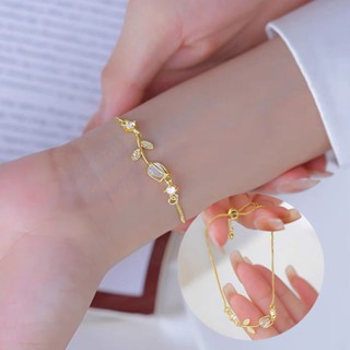 ใหม่ สร้อยข้อมือ ดอกทิวลิป ปรับได้ แฟชั่นสําหรับผู้หญิง