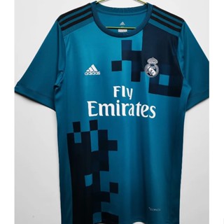 2017-18 Real Madrid Two away เสื้อเชิ้ต วินเทจ คุณภาพสูง AAA+