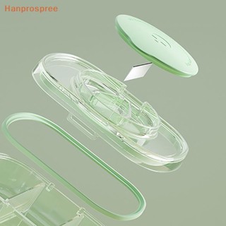 Hanprospree&gt; กล่องเก็บยา สามช่อง พลาสติก กันชื้น แบบพกพา สามสี