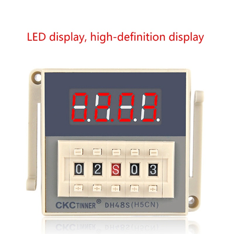 DH48S-2Z จอแสดงผลดิจิตอล Time Delay Counter 0.01S-99H AC110V 220V DC12/24V Drop Shipping