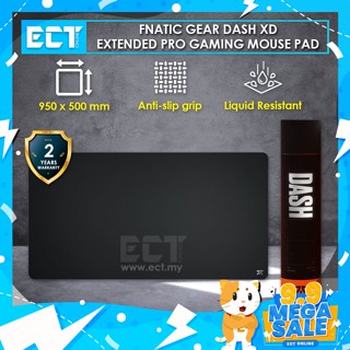 Fnatic Gear Dash XD Extended Pro Hyper Fast E-Sports แผ่นรองเมาส์เล่นเกม - XL โต๊ะ