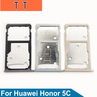  ถาดซิมการ์ดนาโน SD MicroSD สีเทา เงิน ทอง แบบเปลี่ยน สําหรับ Huawei Honor 5C