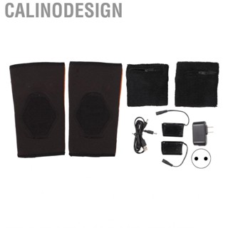 Calinodesign 1 Pair Heated Elbow Brace Elastic Cotton Polyester Electric Heating Pad BD