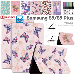 เคสหนัง ฝาพับ ลายการ์ตูน กันกระแทก สําหรับ Samsung Galaxy Tab S9 Plus 11.0 12.4 SM-X710 X716B X718U X810 SM-X816B