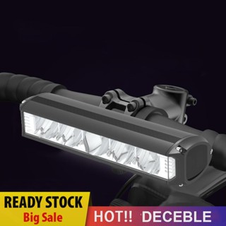 [Deceble.th] ตัวเรือนอะลูมิเนียม LED 900 1200 1400 2600LM ชาร์จ USB สําหรับจักรยานเสือภูเขา