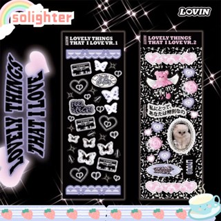 SOLIGHTER เครื่องเขียน ลายศิลปินเกาหลี Kpop Idol Journaling DIY สําหรับตกแต่ง 1 แผ่น