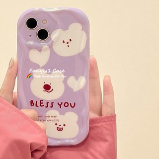 เคสป้องกันโทรศัพท์มือถือ ลายหมี สําหรับ OPPO A17 A16 A15 A58 A57 A98 A78 A5S A3S A53 A32 A33 A5 A9 A54 A55 A76 A95 A93 A94 A55 A1 Pro A97 A96 Reno7 6 5 5F 4F