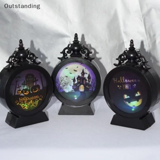 Outstanding โคมไฟตั้งโต๊ะ LED อิเล็กทรอนิกส์ สไตล์เรโทร สําหรับตกแต่งปาร์ตี้ฮาโลวีน