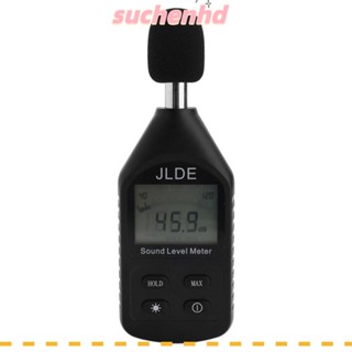 Suchenhd เครื่องวัดระดับเสียง หน้าจอ LCD แบ็คไลท์ 30-130dBA ความแม่นยําสูง MAX MIN สําหรับห้องเรียน