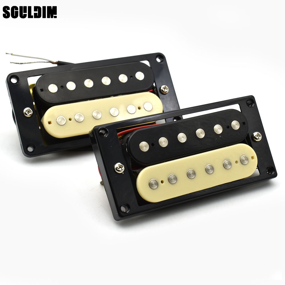 ปิ๊กอัพกีตาร์ไฟฟ้า humbucker คอยล์คู่ LP ปิ๊กอัพกีตาร์ไฟฟ้า 50/52 มม. ปิ๊กอัพสะพานคอพร้อมกรอบยึด