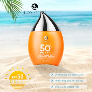 Lewodo45ml Spf50 +++ โลชั่นกันแดดสำหรับผิวหน้าตัวป้องกันรังสียูวีให้ความชุ่มชื้นและไม่เหนียวเหนอะหนะร่างกายกันน้ำให้ความชุ่มชื้นครีมกันแดดครีม TECH3