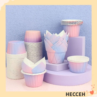 Hecceh ถาดรองคัพเค้ก มัฟฟิน DIY 50 ชิ้น