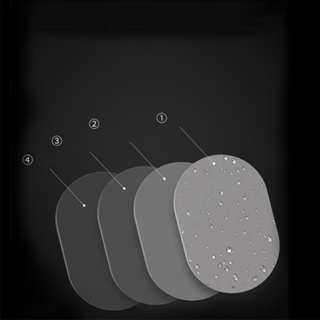Ods 2 ชิ้น รถ กระจกมองหลัง ฟิล์มป้องกัน ป้องกันหมอก หน้าต่าง กันฝน สติกเกอร์อัตโนมัติ OD