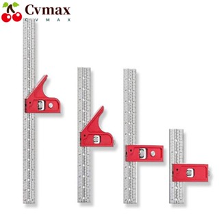 Cvmax ไม้บรรทัดวัดมุมเอียง รูปตัว T ปรับได้ อเนกประสงค์ สําหรับงานไม้ DIY