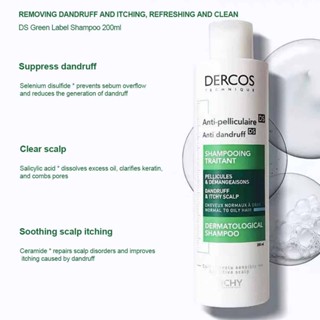  Vichy Dercos Anti-Dandruff Shampoo for Normal to Oily Hair &amp; Dry Hair 200ml