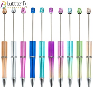 Buttterfly ปากกาลูกลื่น พลาสติก หมึกสีดํา 5 ชิ้น สําหรับนักเรียน DIY