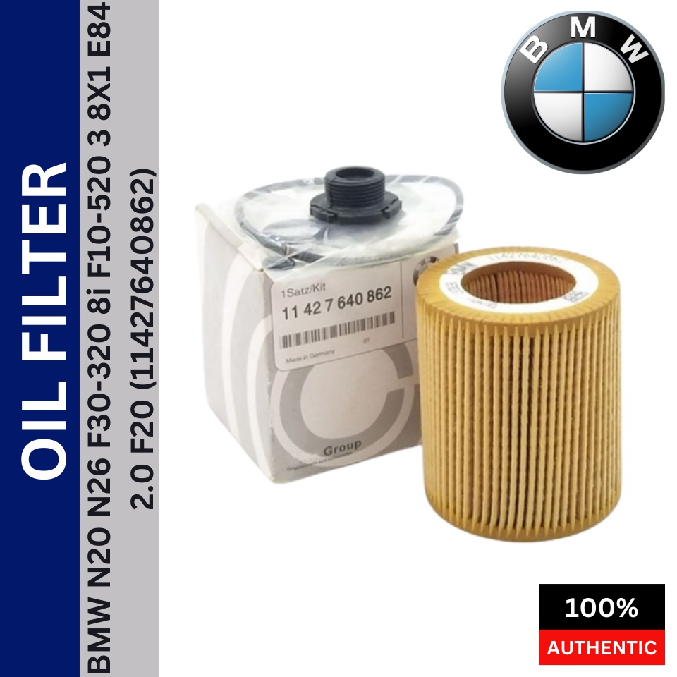 (11427640862) กรองน้ํามันเครื่อง BMW N20 N26 F30-320 8i F10-520 3 8X1 E84 2.0 F20