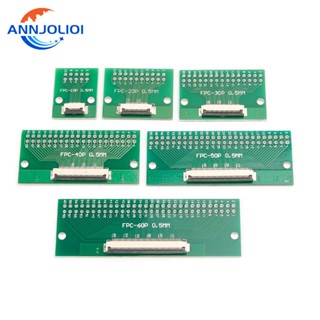 Ann บอร์ดแปลง FPC FFC เป็น 2 54 มม. FPC FFC SMT PCB 0 5 มม. พร้อมตัวเชื่อมต่อ