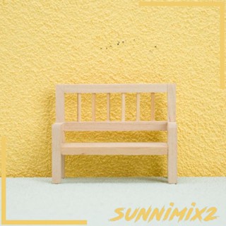 [Sunnimix2] ม้านั่งจิ๋ว สเกล 1:12 สําหรับตกแต่งบ้านตุ๊กตา