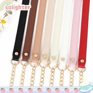 Solighter สายโซ่โลหะอัลลอย สีทอง 120 ซม. อุปกรณ์เสริม สําหรับกระเป๋า กระเป๋าสะพายไหล่