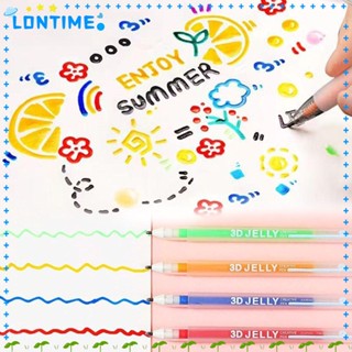 Lontime ปากกาลูกลื่น หมึกเจลลี่ 12 สี 1.0 มม. 6 12 ชิ้น