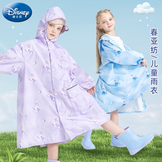 ขายดี เสื้อกันฝน น้ําหนักเบา พิมพ์ลาย Disney Princess Elsa สไตล์ญี่ปุ่น สําหรับเด็ก