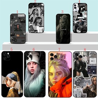 เคสโทรศัพท์มือถือนิ่ม ลาย Billie Eilish น่ารัก สีดํา สําหรับ iPhone 12 12 Pro Max 13 13 Pro Max 13 Mini H14