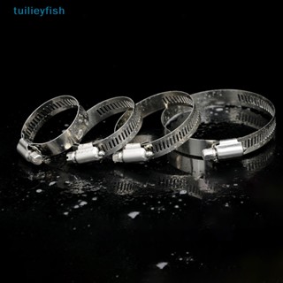 【tuilieyfish】คลิปหนีบท่อน้ํามันเชื้อเพลิง สเตนเลส รูปหนอน ปรับได้ 2 ชิ้น【IH】