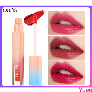 Oulisi Lip Glaze Long Lasting Liptint กันน้ำ Velvet Lip Tint Gloss Lip Makeup ลิปสติก yuee