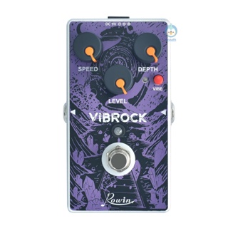 Rowin RE-02 VIBROCK แป้นเหยียบเอฟเฟคกีตาร์ พร้อมลูกบิดควบคุมระดับเสียง Tpth