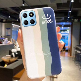 พร้อมส่ง เคสโทรศัพท์มือถือ ซิลิโคนนิ่ม TPU บางมาก กันกระแทก ลายสายรุ้ง สร้างสรรค์ สําหรับ HNONRX6a 4G Honor X6a X5 Plus 4G 5G 2023