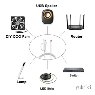 Kiki สายเคเบิลเชื่อมต่อ USB C ตัวผู้ 5V 2A DIY