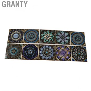 Granty 10PCS Wall Tile Art   Self Adhesive Wallpaper For DIY Home HG