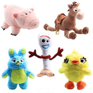 [TATA] ตุ๊กตาการ์ตูนอนิเมะ Buzz Woody Forky Fork Bunny Blue Rabbit Red Heart Horse ของเล่นสําหรับเด็ก