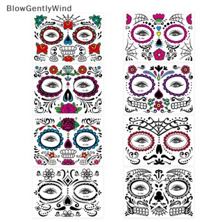 Blowgentlywind สติกเกอร์รอยสักชั่วคราว ลายฮาโลวีน 1 ชิ้น BGW