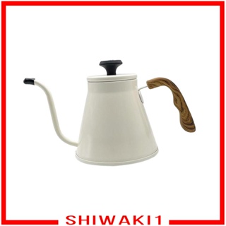 [Shiwaki1] กาต้มน้ําชา กาแฟ ด้ามจับไม้ น้ําหนักเบา กันรอยขีดข่วน 1000 มล. สําหรับปิกนิก บ้าน