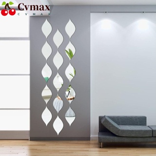 Cvmax สติกเกอร์กระจกอะคริลิค รูปหยดน้ํา ลอกออกได้ สําหรับติดตกแต่งผนังห้องน้ํา ห้องนั่งเล่น DIY