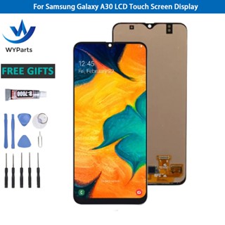 หน้าจอแสดงผลสัมผัสดิจิทัล LCD OLED สําหรับ Samsung Galaxy A30 SM-A305FN DS A305F DS A305