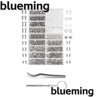 Blueming2 สกรูหัวกระทะ สเตนเลส M1 M1.8 M2 M2.5 ขนาดเล็ก พร้อมไขควง และแหนบ