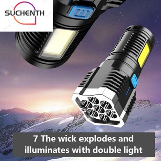 Suchenth ไฟฉาย Led อเนกประสงค์ ชาร์จ USB สําหรับกลางแจ้ง