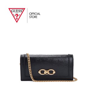 GUESS กระเป๋า รุ่น MA877771 GILDED GLAMOUR XBODY CLUTCH สีดำ