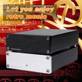 Instylelady FX-Audio BOX01 เครื่องขยายเสียง มินิ MM Phono พรีแอมป์ HiFi เครื่องขยายเสียงเพลง สําหรับเครื่องเล่นแผ่นเสียงไวนิล