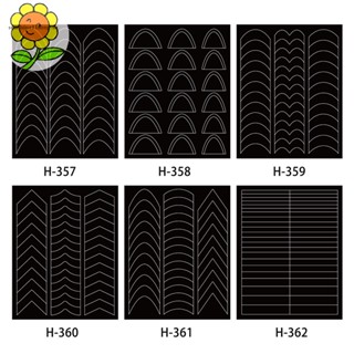 Sunshop สติกเกอร์ลายฉลุ สไตล์ฝรั่งเศส สําหรับตกแต่งเล็บ Diy