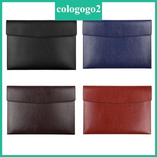 Cologogo2 กระเป๋าโฟลเดอร์ หนัง PU ติดกระดุมแม่เหล็ก แบบพกพา สําหรับใส่เอกสาร