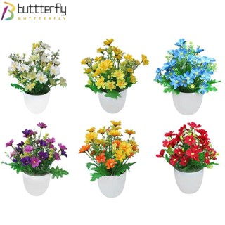 Buttterfly กระถางดอกไม้บอนไซจําลอง ขนาดเล็ก สําหรับตกแต่งปาร์ตี้ 1 ชุด