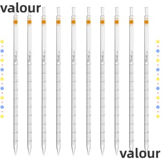 Valour ปิเปตหยดยา ความทนทาน ±0.1 มล. 10 มล. สําหรับอ่านหนังสือ 10 ชิ้น