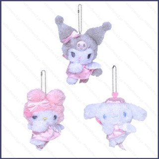 พวงกุญแจ จี้ตุ๊กตา Sanrio Angel Kuromi Meledy Cinnamoroll ของเล่นสําหรับเด็ก