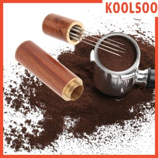 [Koolsoo] แทมเปอร์กาแฟ ด้ามจับไม้ 8 Pins พร้อมขาตั้ง สําหรับคนกาแฟ เอสเปรสโซ่