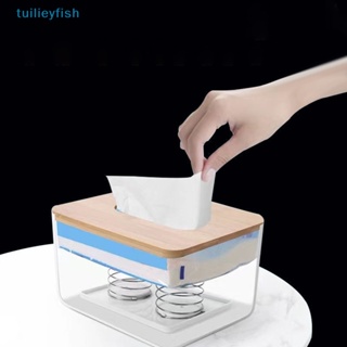 【tuilieyfish】ที่ใส่ทิชชู่ แบบสปริง หยิบง่าย สําหรับกล่อง 90% 2 ชิ้น【IH】